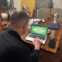 A male pictured testing out SambaStack