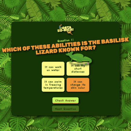 Costa Eu-rica quiz question 1 screen