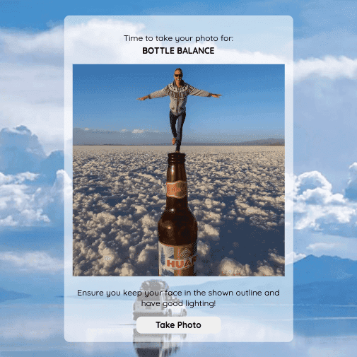 salt.flat() snaps selected template page for Bottle Balance