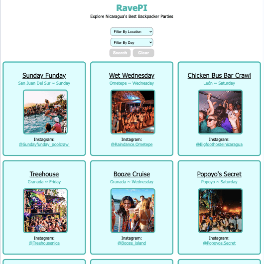 RavePI Frontend
